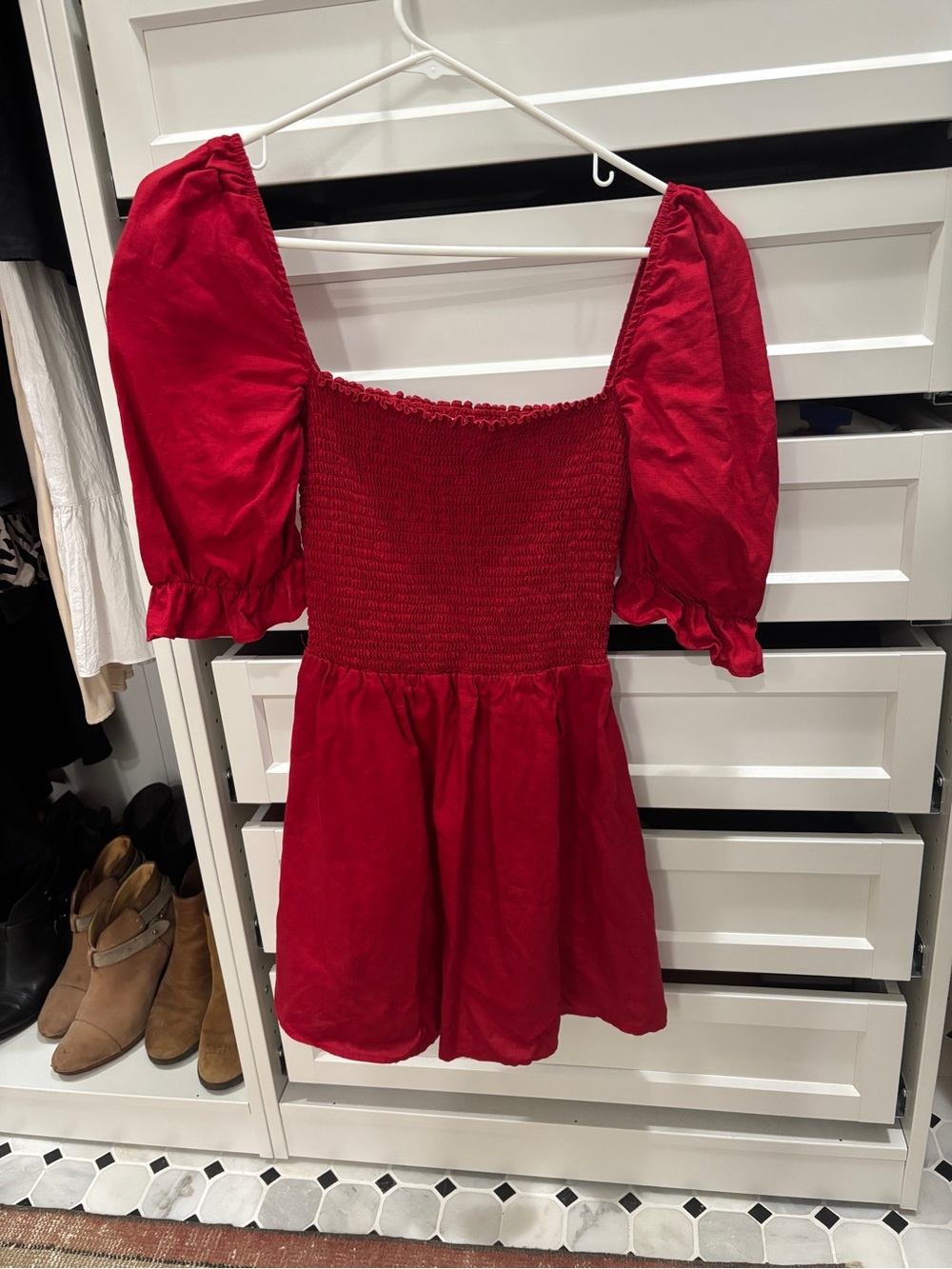 Reformation Puff Sleeve Elle Dress